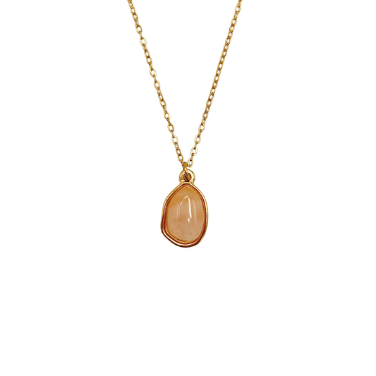 Rose Quartz Crystal Necklace