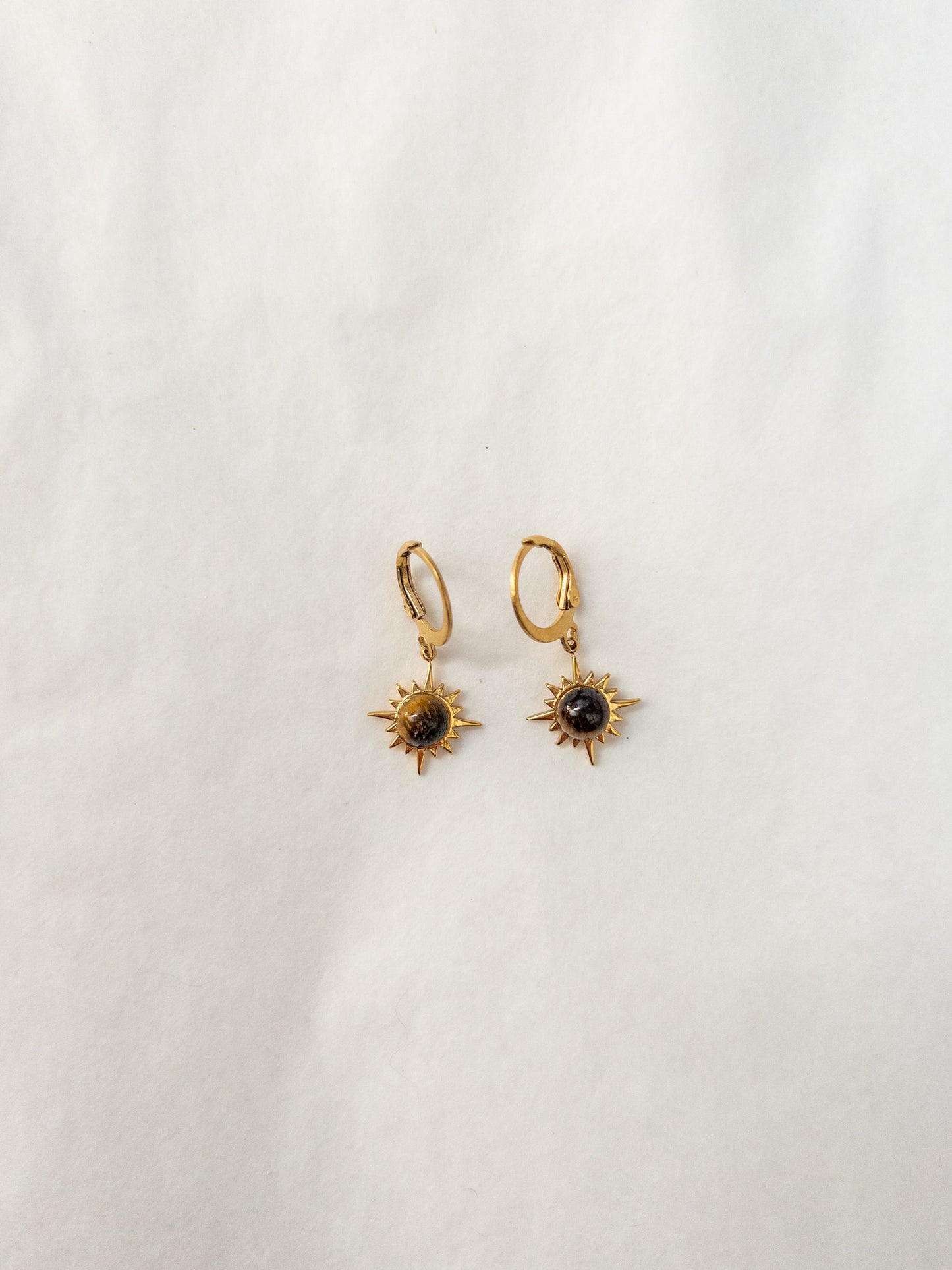 tigers eye earrings