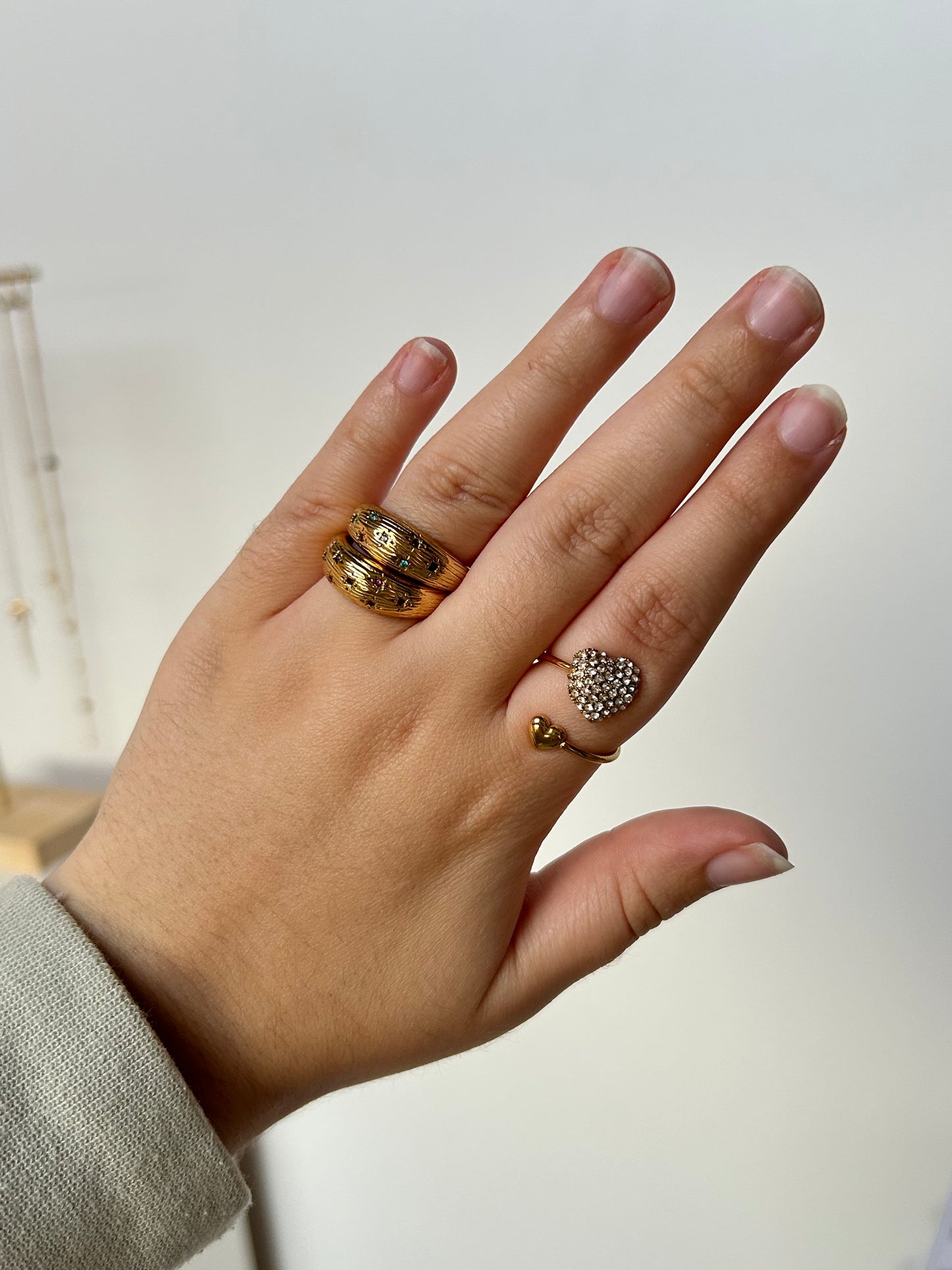 Multicolor Tiny Stars Ring