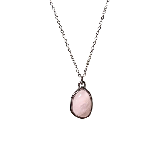 Rose Quartz Crystal Necklace