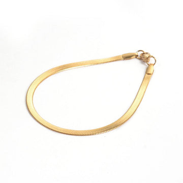 gold snake chain bracelet