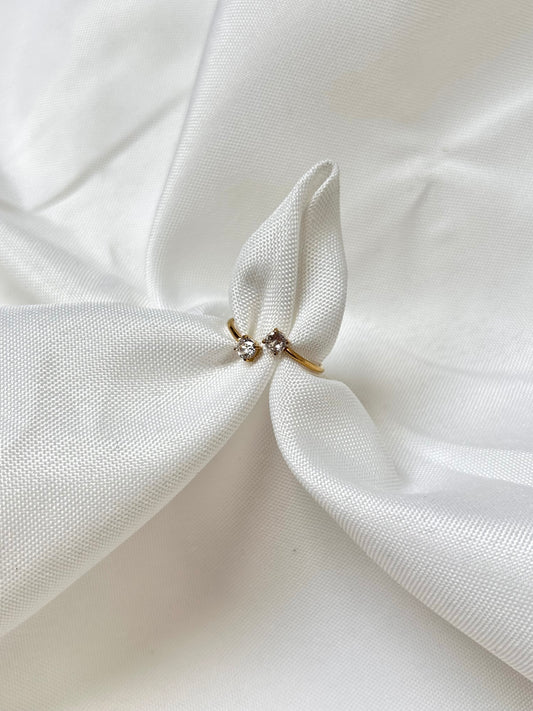 Double Crystal Ring