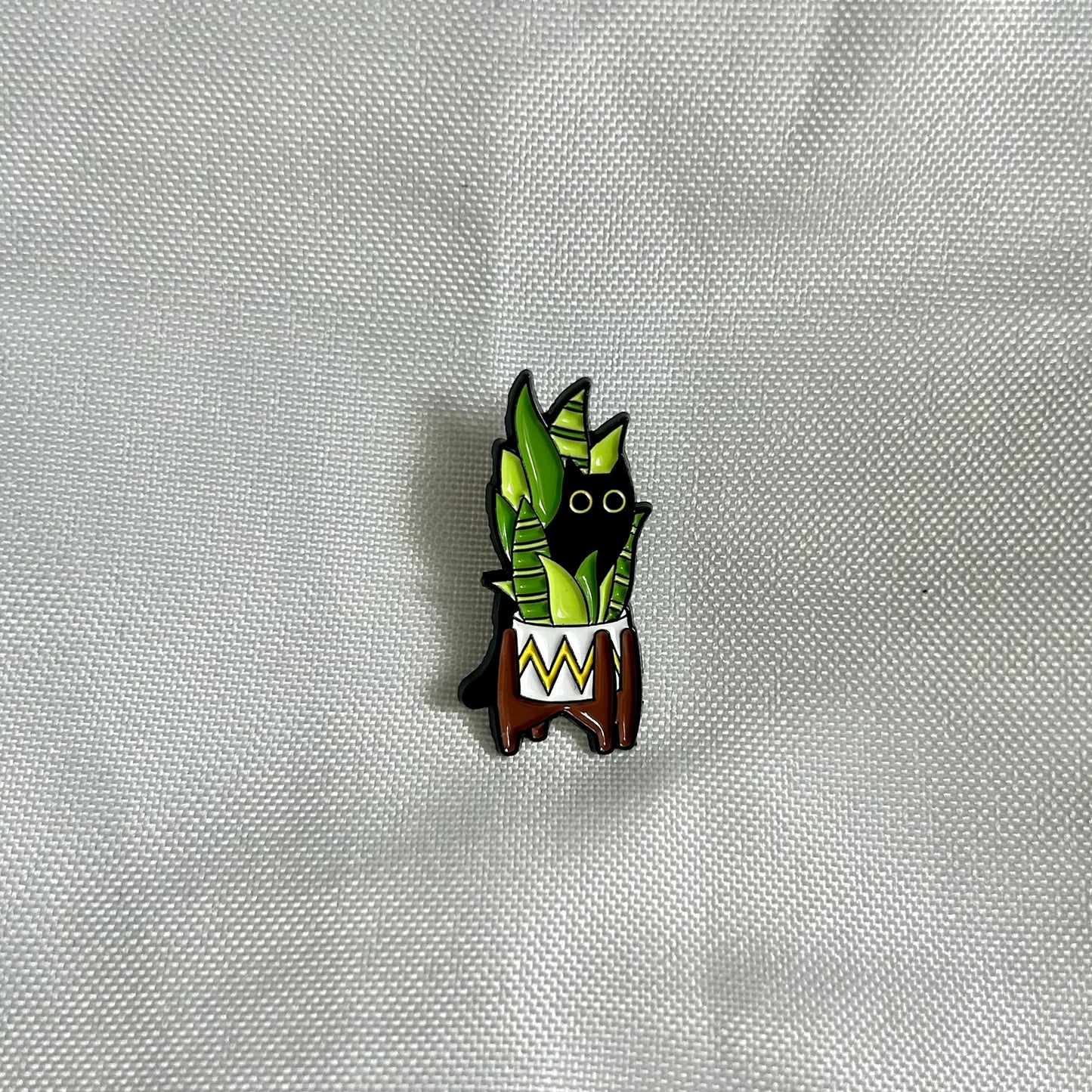 Cat In Succulent Pin