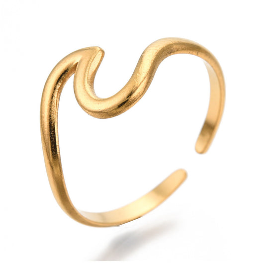 gold wave ring