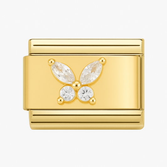 Crystal Butterfly Charm
