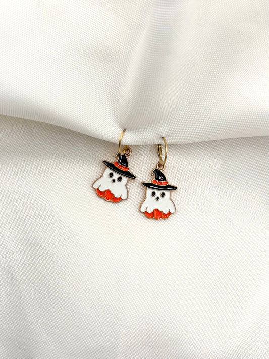 Pumpkin Ghost Earrings