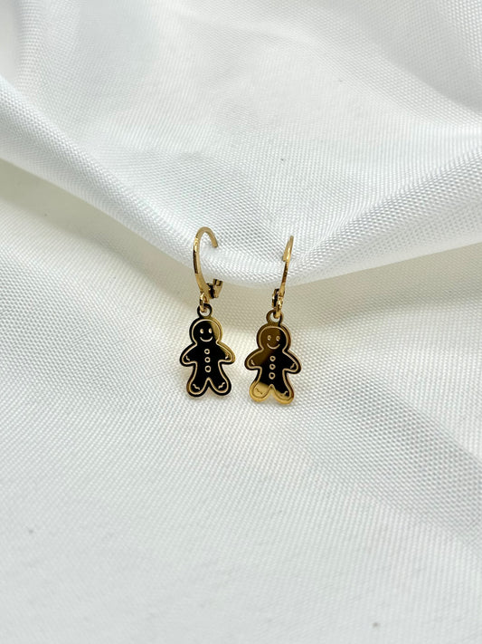 Gingerbread Man Earrings