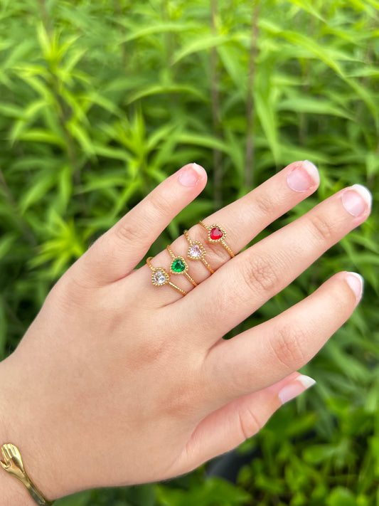 Pink Heart Ring