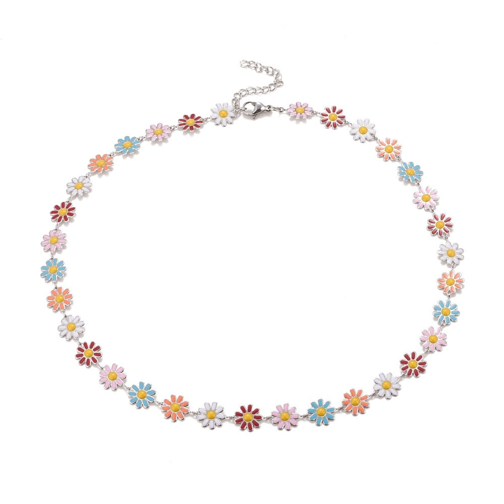 Wildflower Necklace Silver