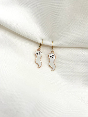 White Ghost Earrings