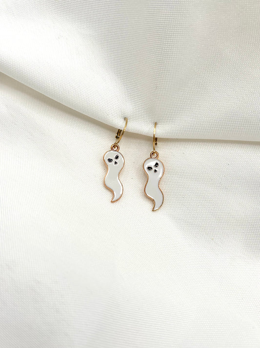 White Ghost Earrings