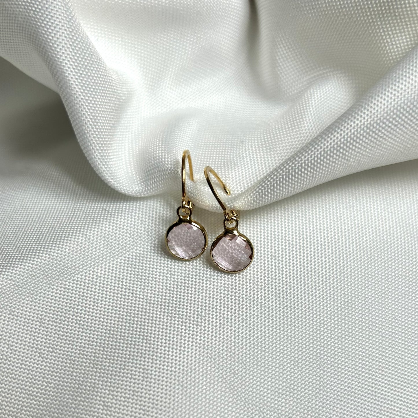 Classy Earrings Pink - Gold