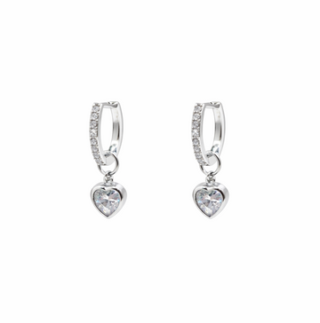 Crystal Heart Earrings