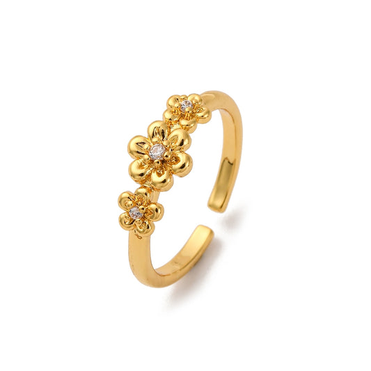 Crystal Flower Ring