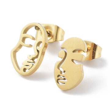 assymetrical face studs