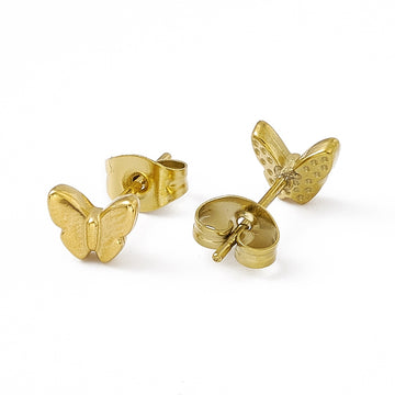 tiny butterfly studs