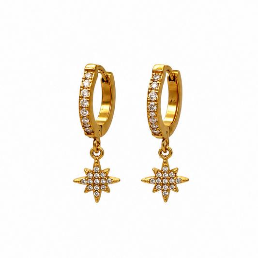 Crystal Star Hoops