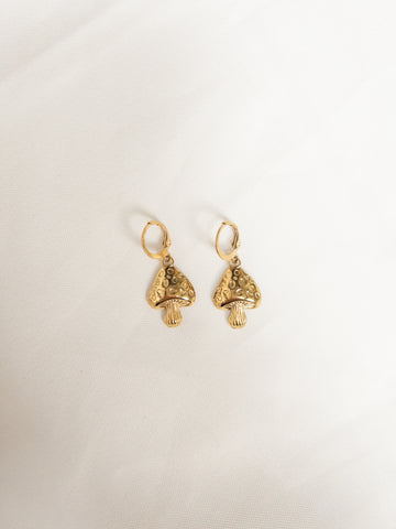 Statement mushroom earrings
