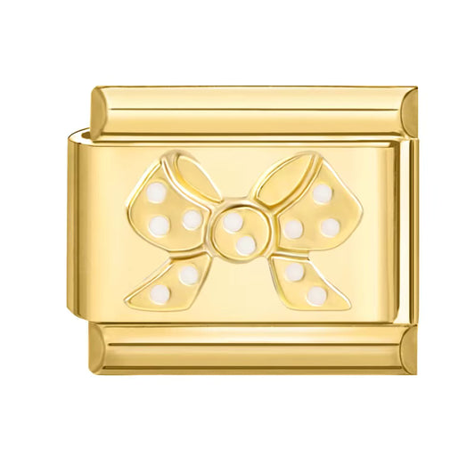 Pearl Bow Italian Charm