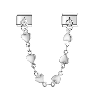 Heart Chain Italian Charms