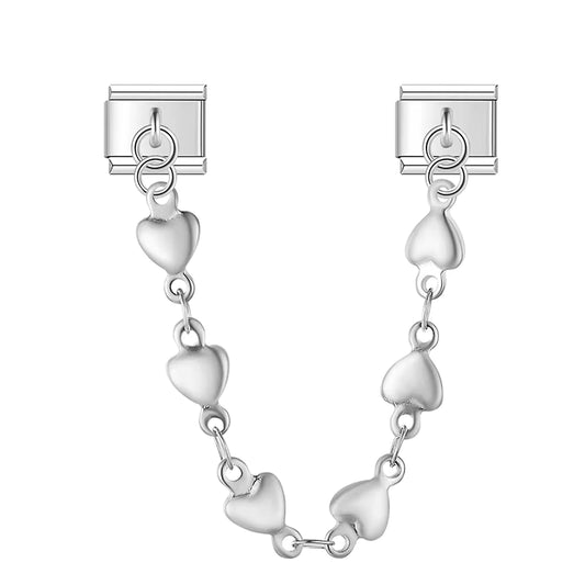 Heart Chain Italian Charms