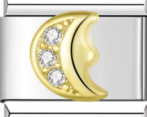 Crystal Moon Charm