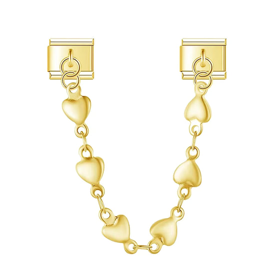 Heart Chain Italian Charms