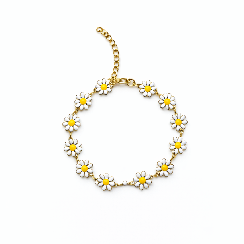 Flower Bracelet Gold