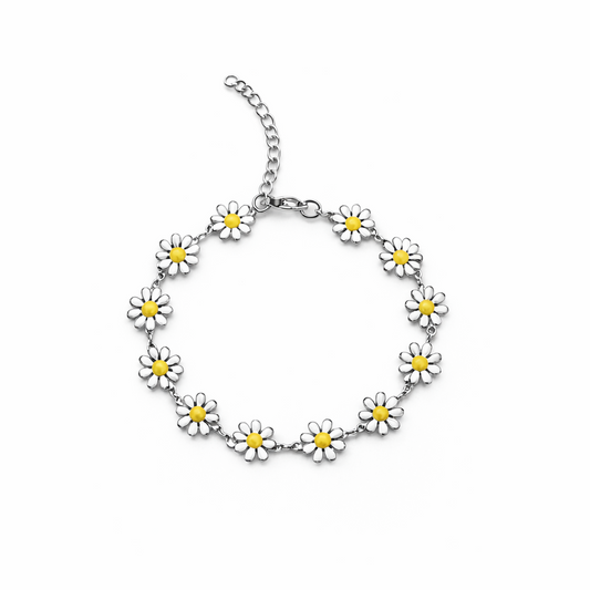 Flower Bracelet Silver