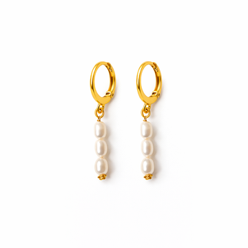 3 Pearl Earrings