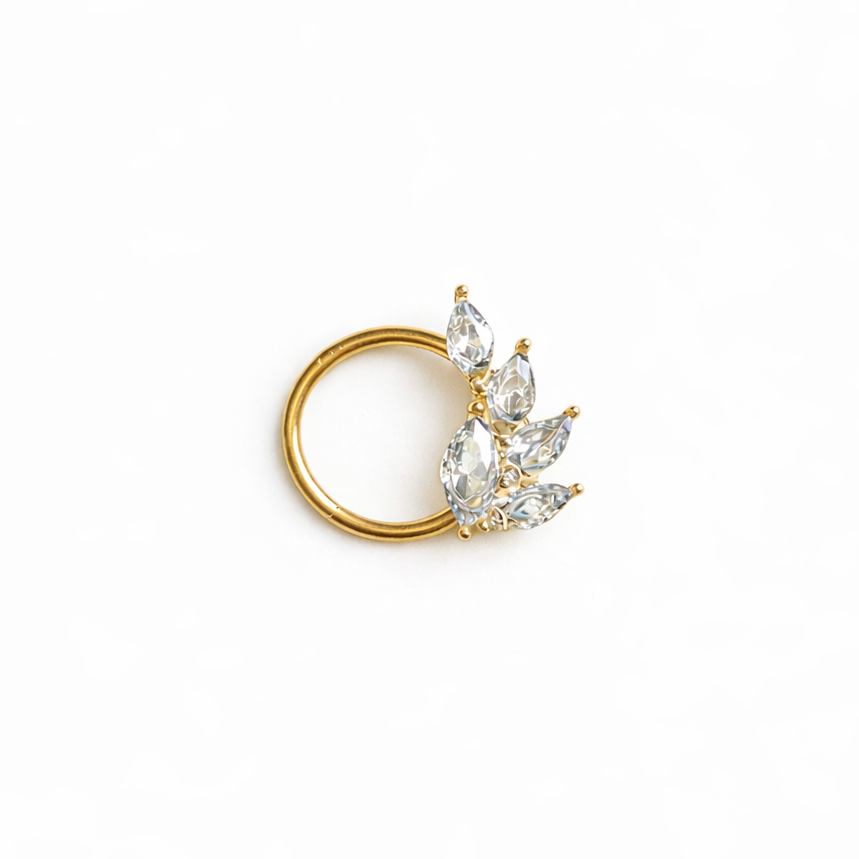 Crystal Wing Piercing Gold