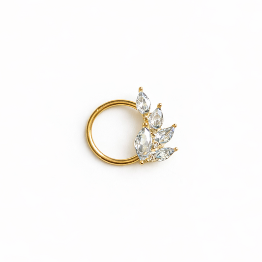Crystal Wing Piercing Gold