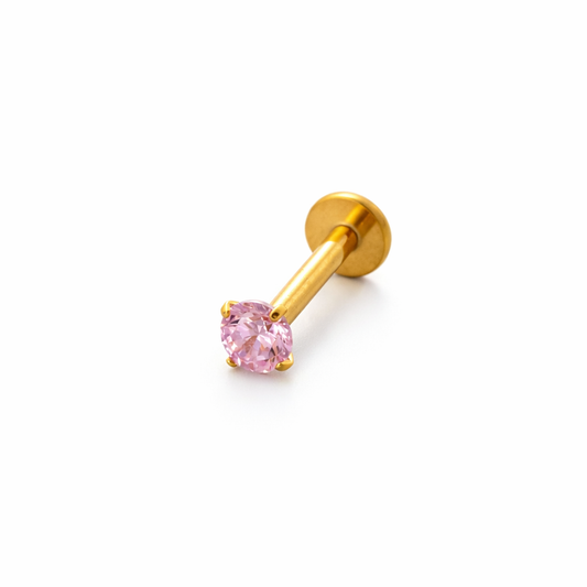 Pink Crystal Piercing