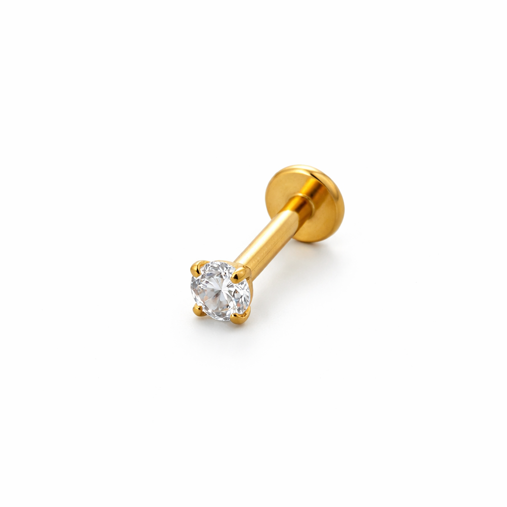 White Crystal Piercing