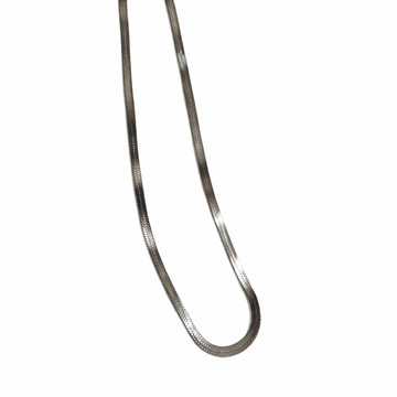 Snake Chain Necklace Silver