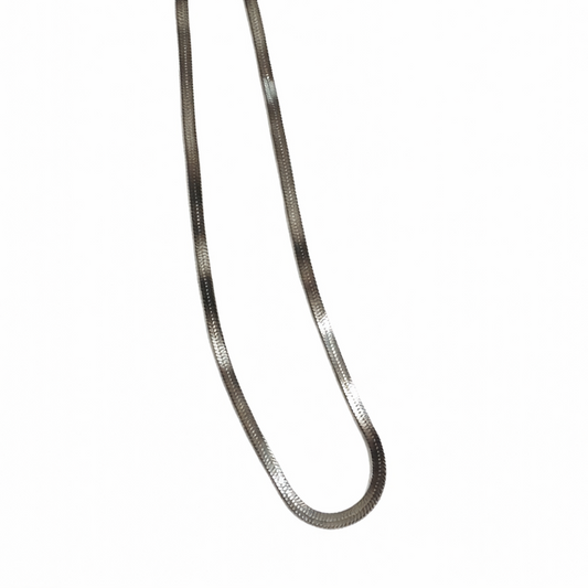 Snake Chain Necklace Silver