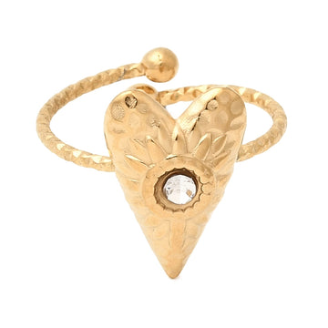 Crystal Heart Ring