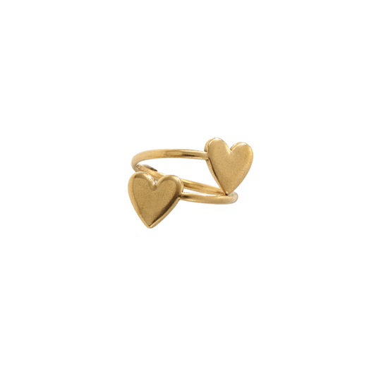 Double Heart Ring