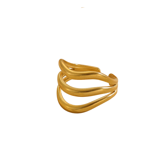 Wavy Abstract Ring
