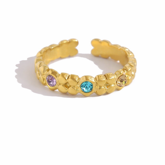 Multicolor Crystal Ring