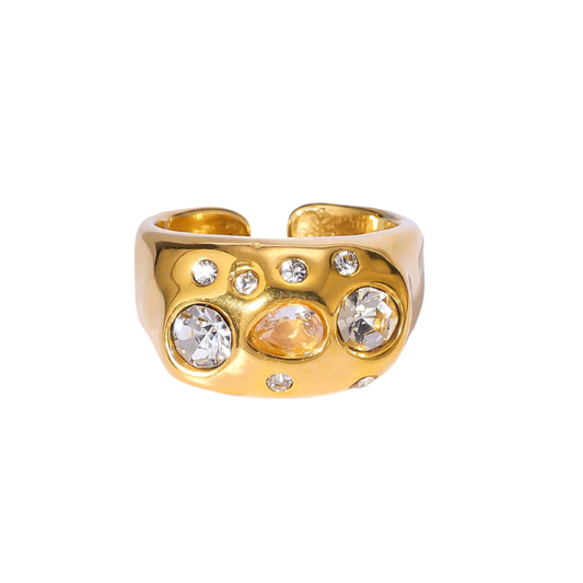 Bulky Crystal Ring