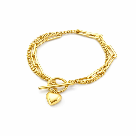 Bulky Heart Bracelet