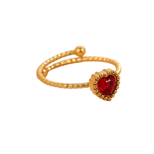 Red Heart Ring
