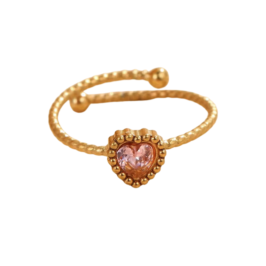 Pink Heart Ring