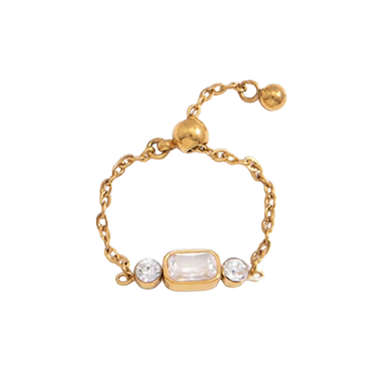 Triple Crystal Ring