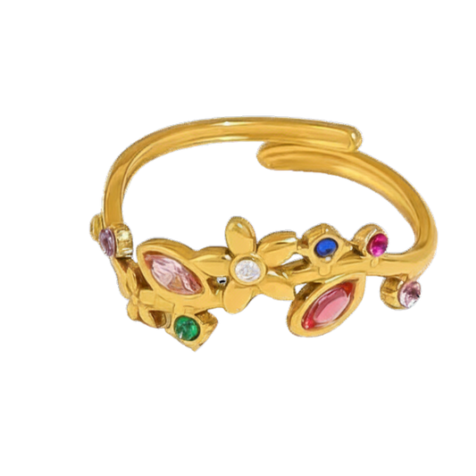 Colorful Flower Ring