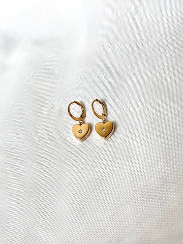 Sparkly Heart Earrings