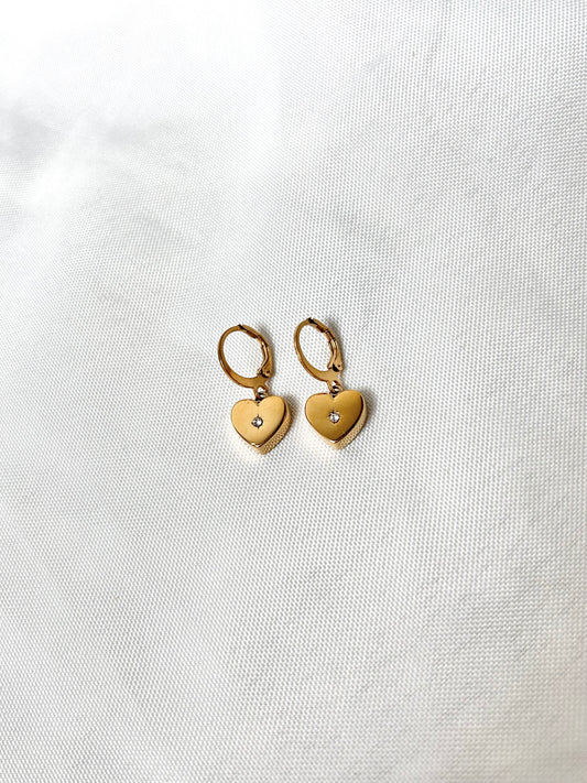 Sparkly Heart Earrings