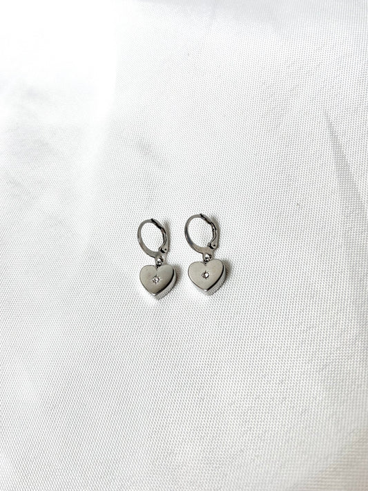 Sparkly Heart Earrings