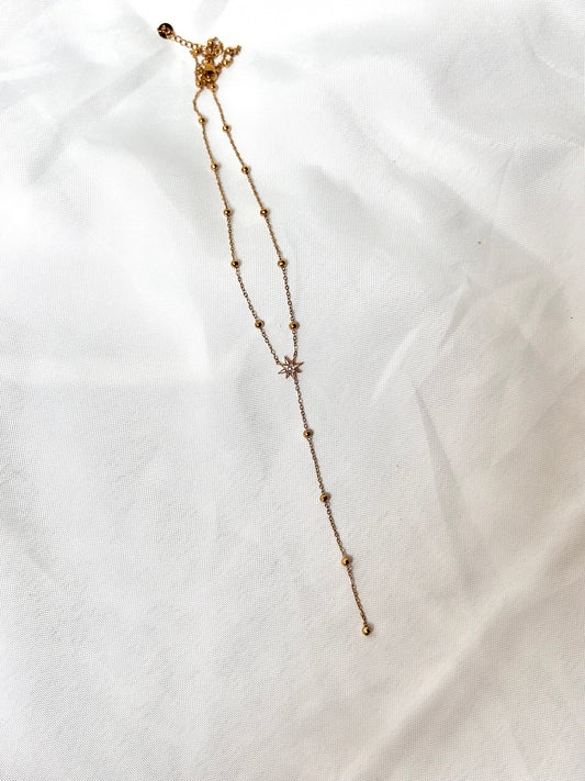 Sparkly Y Necklace
